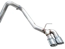 0FG Exhaust for 4th Gen Chrome Silver Tips for 2024-2026 Toyota Tacoma Dual image 4