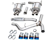 Touring Edition Catback Exhaust for VB Subaru WRX - 4" Vapor Blue Tips image 3