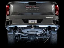 0FG Catback Split Rear Exit Exhaust for 4th Gen Silverado/ 5.3L (Flat Bumper) Dual Diamond Black Tips for 2019-2026 Chevrolet Silverado 1500 and GMC Sierra 1500 image 8