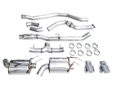 Touring Edition Exhaust for FE1 /DE4 5" Chrome Silver Tips for 2022-2026 Acura Integra and Honda Civic image 8