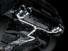 Track Edition Exhaust MK8 Chrome Silver Tips for 2022-2026 Volkswagen Golf R image 7