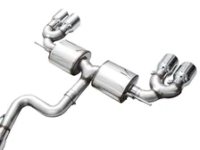 Touring Edition Exhaust MK8 Chrome Silver Tips for 2022-2026 Volkswagen Golf R image 3