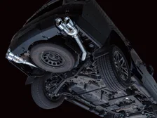0FG Catback Split Rear Exit Exhaust for 2021+ Tahoe/Yukon 5.3L - 4.5" Quad Chrome Silver Tips image 11