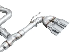 Track Edition Exhaust MK8 Chrome Silver Tips for 2022-2026 Volkswagen Golf R image 4