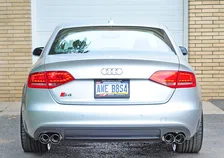 Touring Edition Exhaust B8 S4 3.0T 3.5" Chrome Silver Tips for 2010-2016 Audi S4 image 3