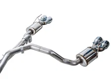 0FG Exhaust Suite for 2021+ Cadillac Escalade 6.2L - Quad Chrome Silver Tips image 6