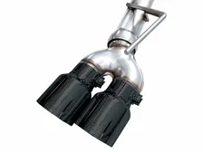 0FG Catback Split Rear Exit Exhaust for 2021+ Tahoe/Yukon 5.3L - 4.5" Quad Diamond Black Tips image 8