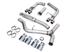Track Edition Catback Exhaust for VB 4" Chrome Silver Tips for 2022-2026 Subaru WRX image 5