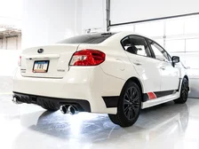 Track Edition Exhaust for VA GV Sedan 4" Chrome Silver Quad Tips for 2012-2021 Subaru WRX and WRX STI image 4