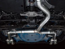 Track Edition Catback Exhaust for VB 4" Chrome Silver Tips for 2022-2026 Subaru WRX image 7