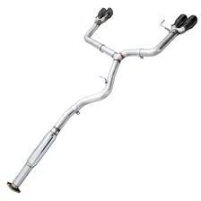 Track Edition Exhaust for VA GV Sedan 4" Diamond Black Quad Tips for 2012-2021 Subaru WRX and WRX STI image 2