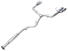 Track Edition Catback Exhaust for VB 4" Chrome Silver Tips for 2022-2026 Subaru WRX image 2