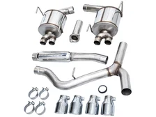 Touring Edition Catback Exhaust for VB 4" Chrome Silver Tips for 2022-2026 Subaru WRX image 6