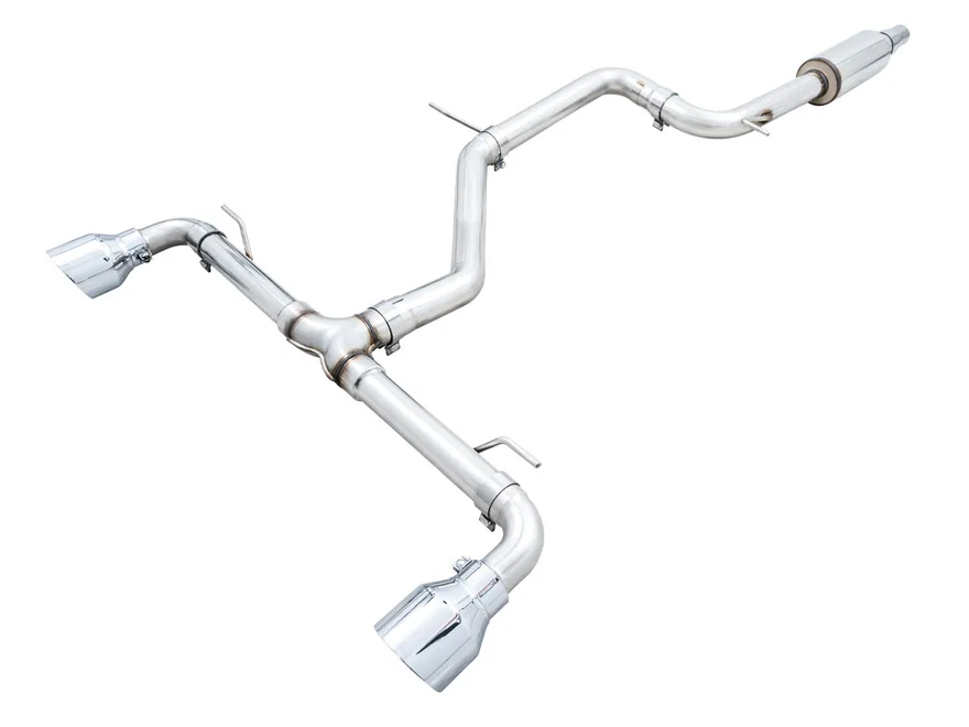 Track Edition Exhaust MK8 Chrome Silver Tips for 2022-2026 Volkswagen GTI