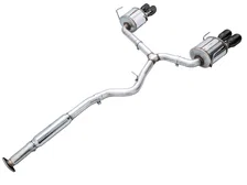 Touring Edition Catback Exhaust for VB 4" Diamond Black Tips for 2022-2026 Subaru WRX image 2