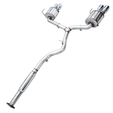 Touring Edition Exhaust for VA STI GV Sedan 4" Chrome Silver Quad Tips for 2012-2021 Subaru WRX and WRX STI image 2
