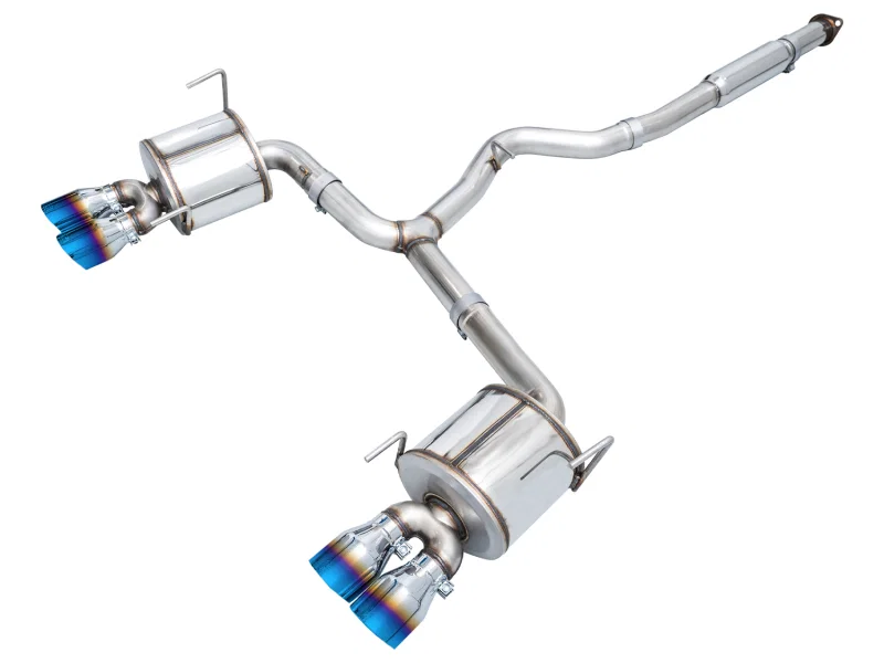 Touring Edition Catback Exhaust for VB Subaru WRX - 4" Vapor Blue Tips