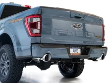0FG Non-Resonated Catback (With Bumper Cutouts) 5" Chrome Silver Tips for 2021-2026 Ford F-150 and Lobo image 13