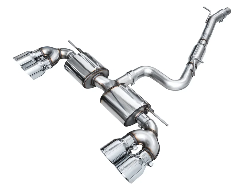 Touring Edition Exhaust MK8 Chrome Silver Tips for 2022-2026 Volkswagen Golf R