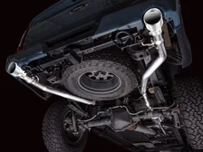 0FG Non-Resonated Catback (With Bumper Cutouts) 5" Chrome Silver Tips for 2021-2026 Ford F-150 and Lobo image 7