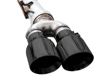 0FG Catback Exhaust for 4th Gen Silverado/ 6.2L (with bumper cutouts) 4" Diamond Black Tips for 2019-2026 Chevrolet Silverado 1500 and GMC Sierra 1500 image 7