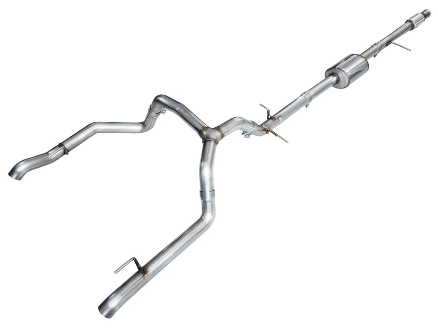 0FG Catback Split Rear Exit Exhaust for 4th Gen Silverado/ 5.3L (with bumper cutouts) OE Tips for 2019-2026 Chevrolet Silverado 1500 and GMC Sierra 1500