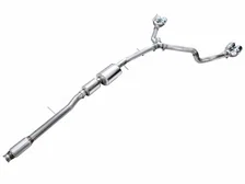 0FG Catback Split Rear Exit Exhaust for 2021+ Suburban/Yukon XL 5.3L - 4.5" Quad Chrome Silver Tips image 2