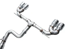 Track Edition Exhaust MK8 Chrome Silver Tips for 2022-2026 Volkswagen Golf R image 3