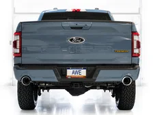 0FG Non-Resonated Catback (With Bumper Cutouts) 5" Chrome Silver Tips for 2021-2026 Ford F-150 and Lobo image 12