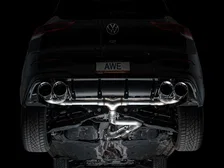 Track Edition Exhaust MK8 Chrome Silver Tips for 2022-2026 Volkswagen Golf R image 13