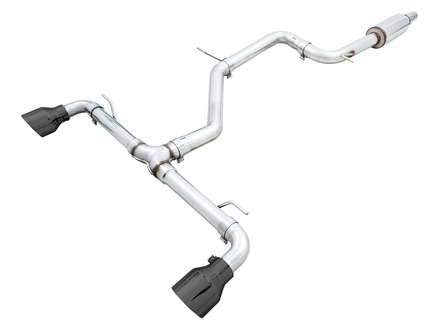Track Edition Exhaust MK8 Black Tips for 2022-2026 Volkswagen GTI Diamond