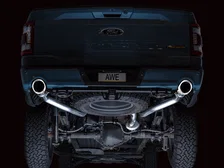 0FG Non-Resonated Catback (With Bumper Cutouts) 5" Chrome Silver Tips for 2021-2026 Ford F-150 and Lobo image 14