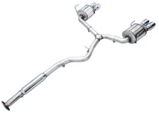 Touring Edition Catback Exhaust for VB 4" Chrome Silver Tips for 2022-2026 Subaru WRX image 2
