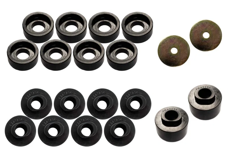 Fishbone Offroad FB47234, 08-18 Ford F-250 - Black Polyurethane Body Mount Kit