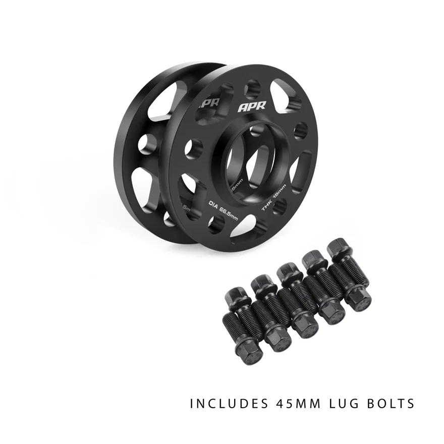 APR KT100022, Wheel Spacer Kit With Lug Bolts - 15mm Thick - 66.5mm CB - 45mm Bolts