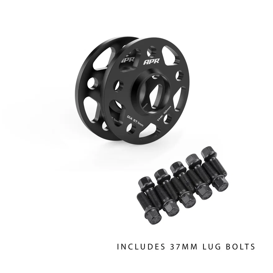 APR KT100008, Wheel Spacer Kit With Lug Bolts - 10mm Thick - 57.1mm CB - 37mm Bolts