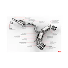 Catback Exhaust System for 2018-2019 Volkswagen Golf R image 23