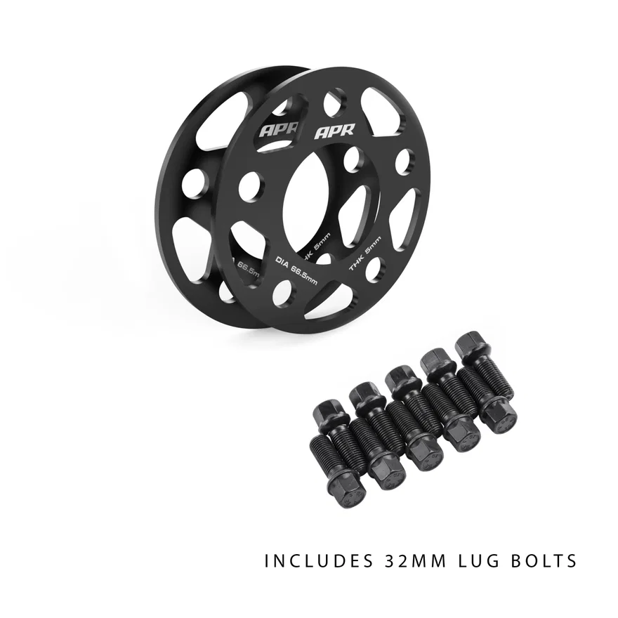 APR KT100016, Wheel Spacer Kit With Lug Bolts - 5mm Thick - 66.5mm CB - 32mm Bolts