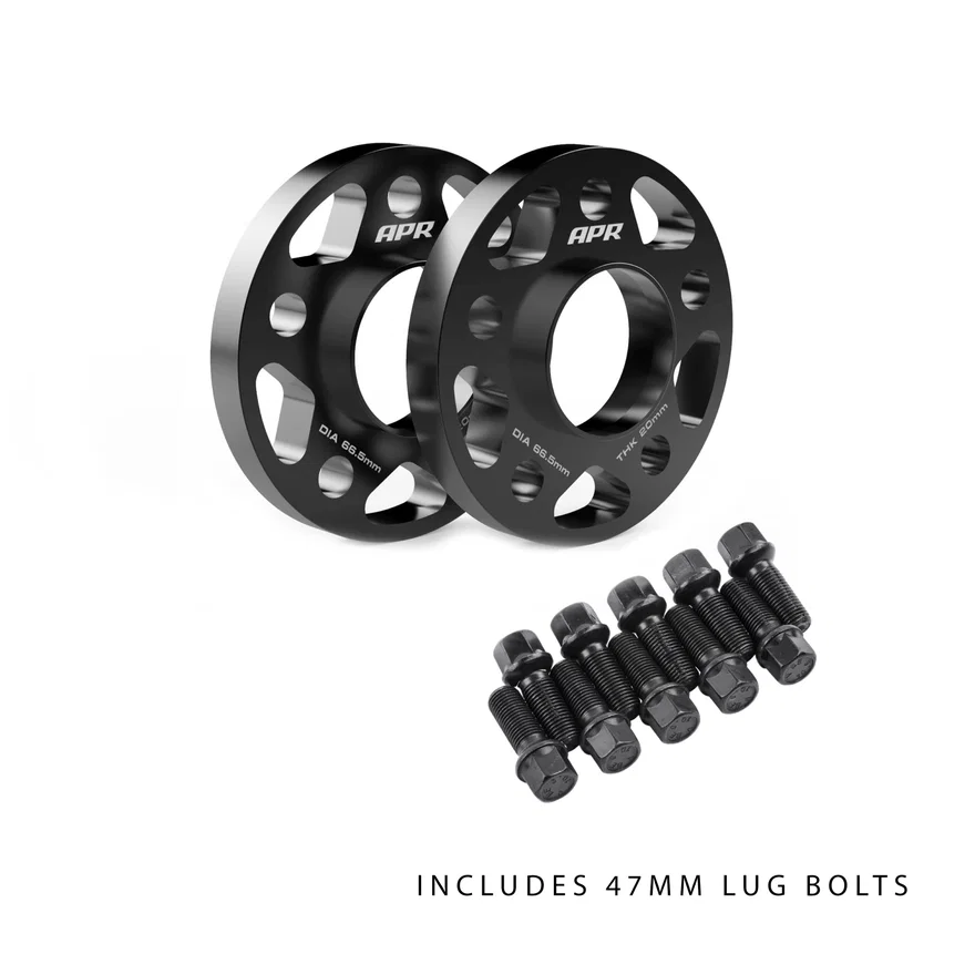 APR KT100024, Wheel Spacer Kit With Lug Bolts - 20mm Thick - 66.5mm CB - 47mm Bolts