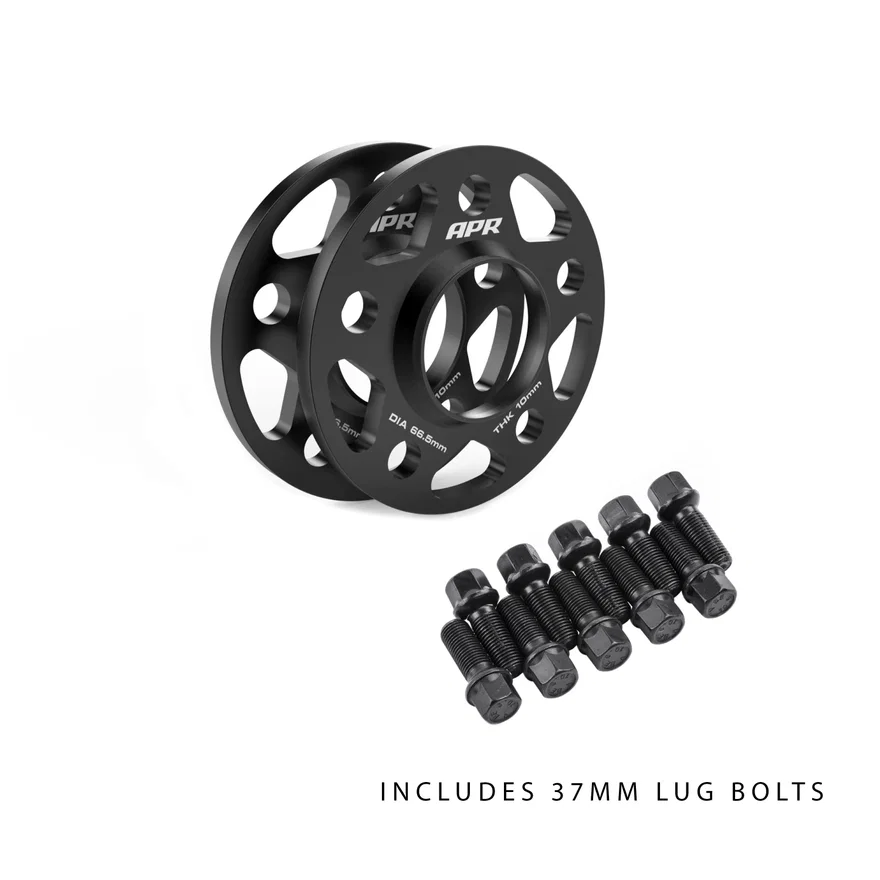 APR KT100020, Wheel Spacer Kit With Lug Bolts - 10mm Thick - 66.5mm CB - 37mm Bolts