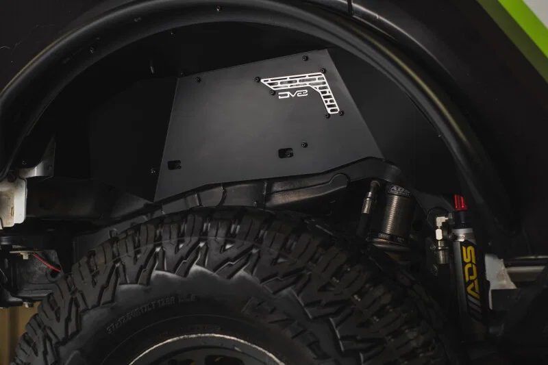 DV8 Offroad INFEND-08RB, 21-25 Ford Bronco Rear Aluminum Inner Fenders - Black