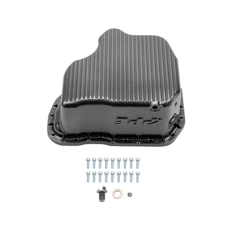 Wehrli WCF100131-GB, 01-10 GM Duramax WCFab X PPE High Capacity Aluminum Oil Pan - Gloss Black