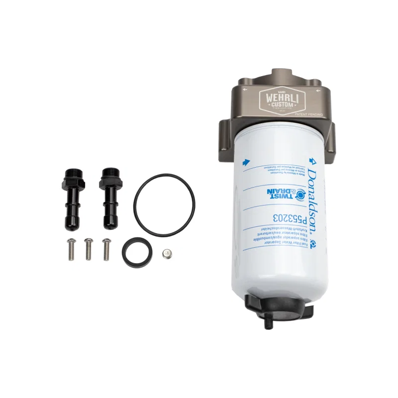 Wehrli WCF100362, 20-24 L5P Duramax Short Bed Fuel Filter Housing Kit