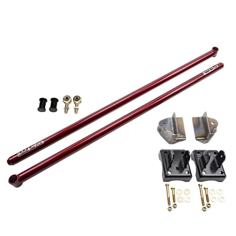 Wehrli WCF100399-RED, 2011-2022 Ford Power Stroke SCLB & CCLB 68in Traction Bar KIT WCFab Red