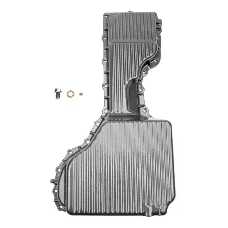 Wehrli WCF100134-CAT, 20-26 GM Duramax WCFab X PPE High Capacity Aluminum Oil Pan - Cat Yellow