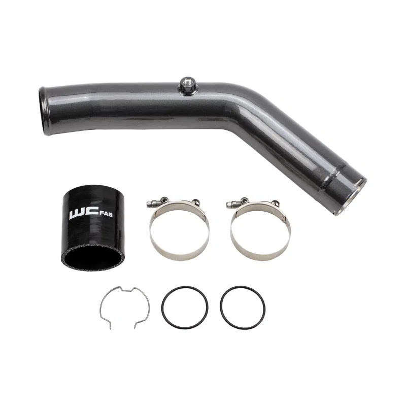 Wehrli WCF100308-BC, 23-24 Ford 6.7L HO Power Stroke 3in Hot Side Intercooler Pipe - Bronze Chrome