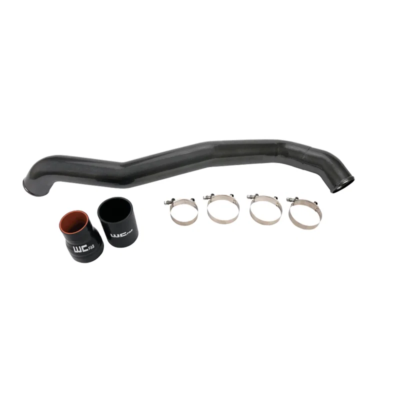 Wehrli WCF100353-GB, 11-16 Chevrolet 6.6L LML Duramax Driver Side 3in Intercooler Pipe - Gloss Black