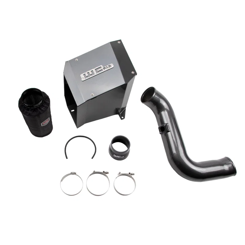 Wehrli WCF100191-GRY, 2006-2007 LBZ Duramax 4in Intake Kit with Air Box- WCFab Grey
