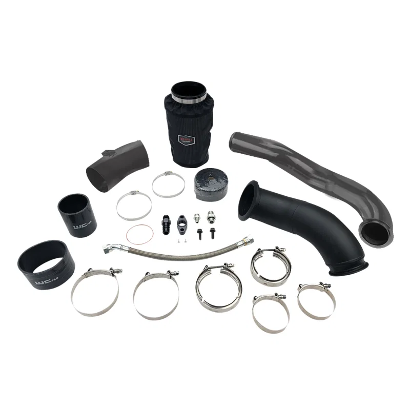 Wehrli WCF100475-FB, 04.5-07 Cummins 5.9L S300 High Mount Turbo 2nd Gen Swap Kit - Flat Black for Dodge