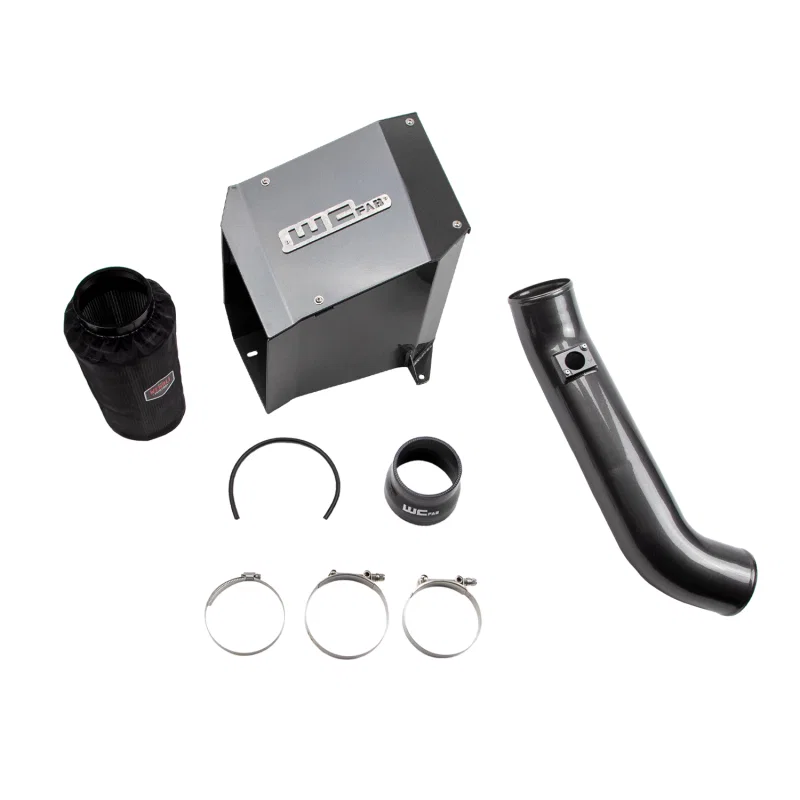 Wehrli WCF100190-GB, 2001-2004 LB7 Duramax 4in Intake Kit with Air Box- Gloss Black